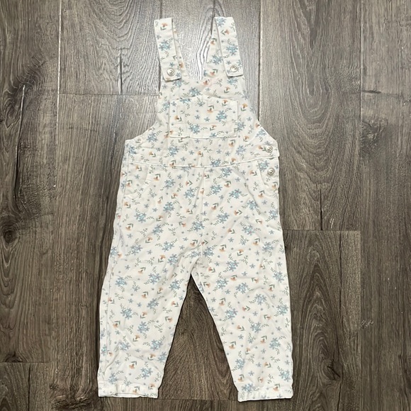 Zara Bottoms Zara Floral Overalls Poshmark